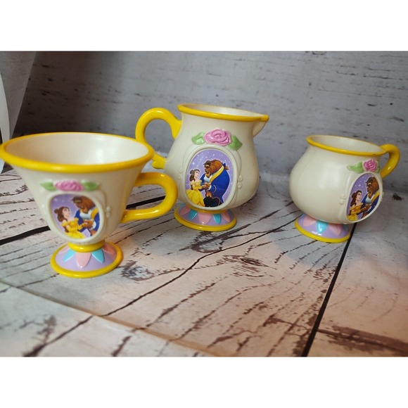 McDonald's Happy Meal Mrs. Potts and Teapot set Cups - Picture 2 of 8